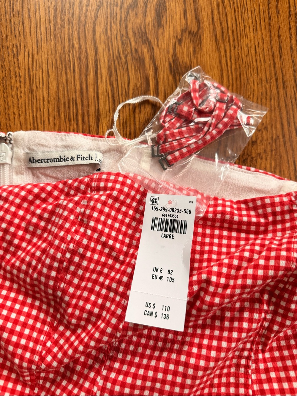 Abercrombie & Fitch Red Gingham dress - Picture 2 of 2